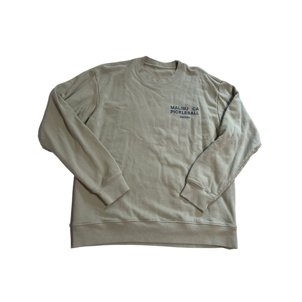 Recess Pickleball Malibu CA Crewneck Sweatshirt in Grey